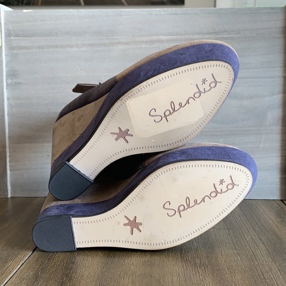 Splendid Wedge Buckle Espadrille Heel Shoes - 7.5 - Picture 5 of 6